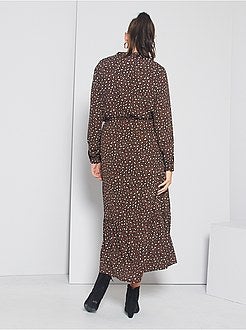 Robe longue 'JDY' à motifs léopard - Kiabi