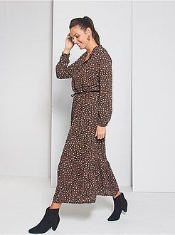 Robe longue 'JDY' à motifs léopard - Kiabi