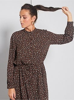 Robe longue 'JDY' à motifs léopard - Kiabi