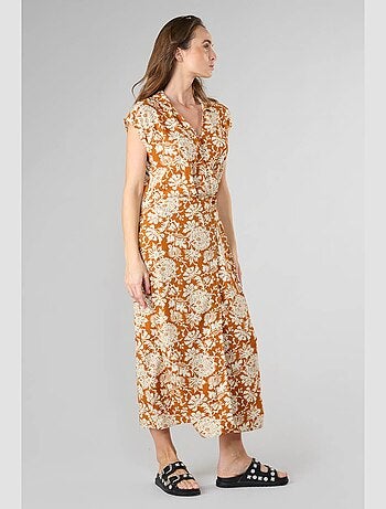 Robe longue JOUBARB droite 'Le Temps Des Cerises'
