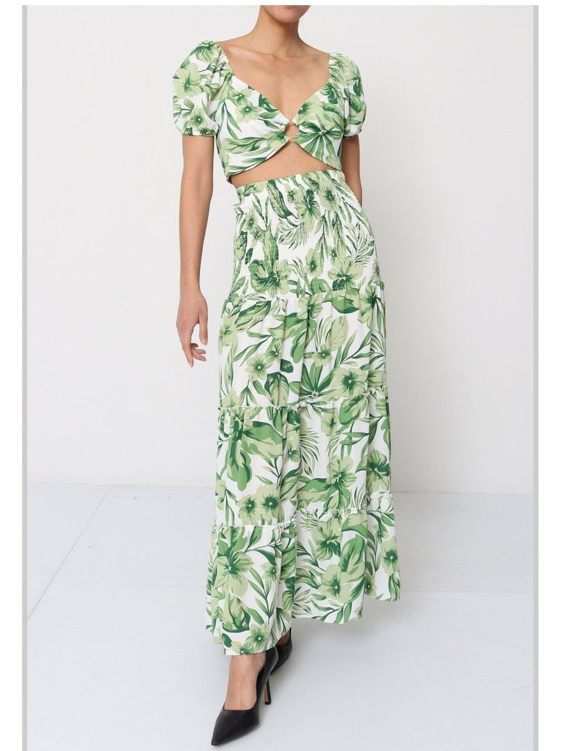 Robe longue Kebello Vert - Kiabi