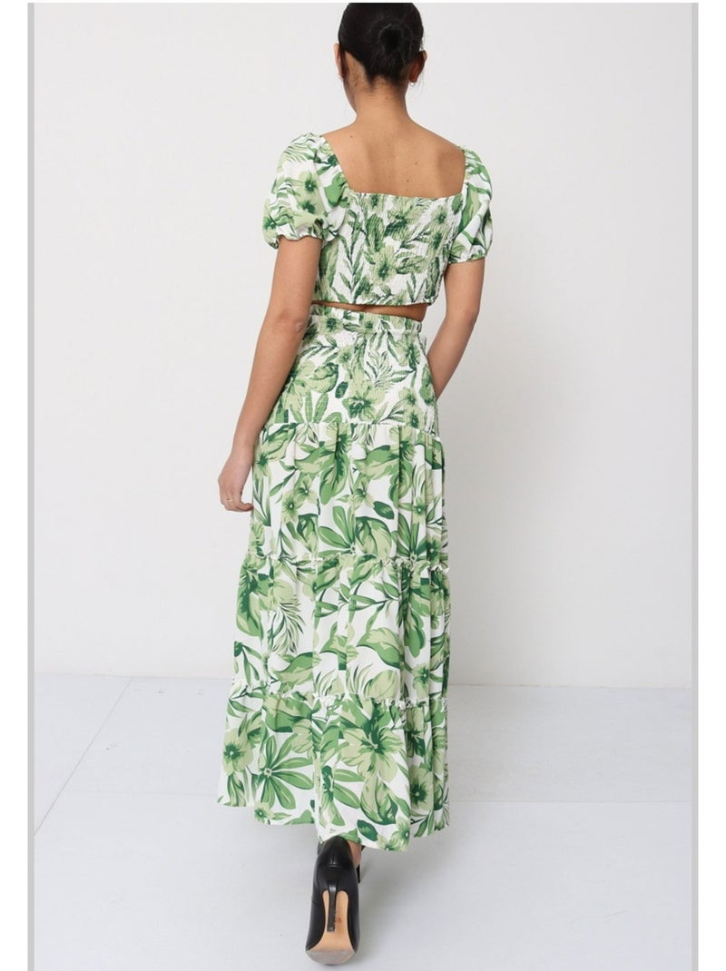 Robe longue Kebello Vert - Kiabi
