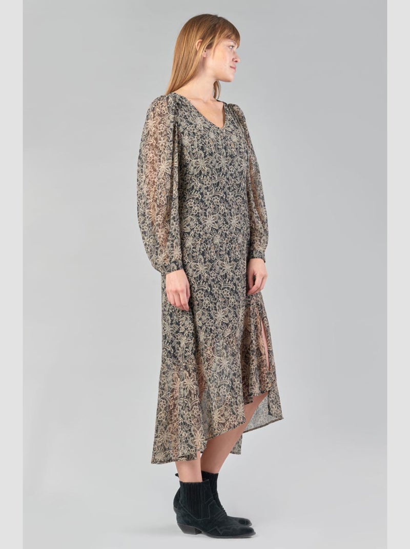 Robe longue KIP droite 'Le Temps Des Cerises' Noir - Kiabi