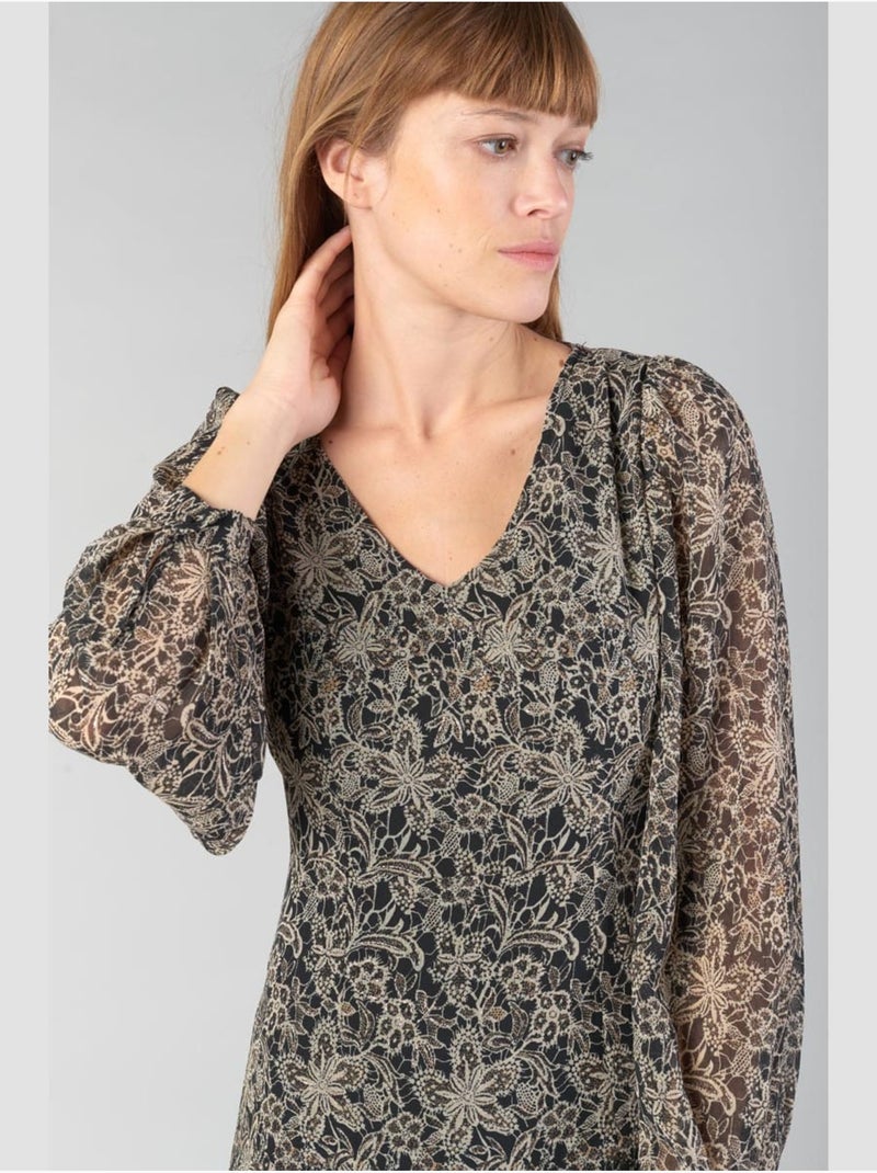 Robe longue KIP droite 'Le Temps Des Cerises' Noir - Kiabi