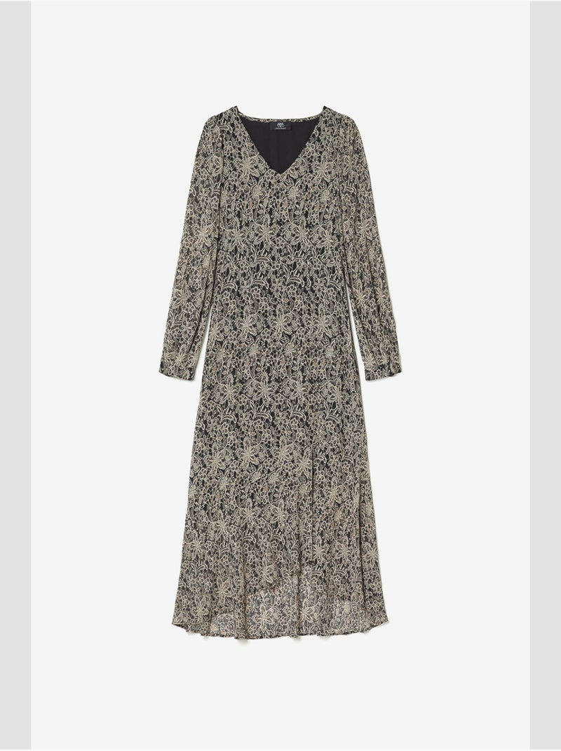 Robe longue KIP droite 'Le Temps Des Cerises' Noir - Kiabi