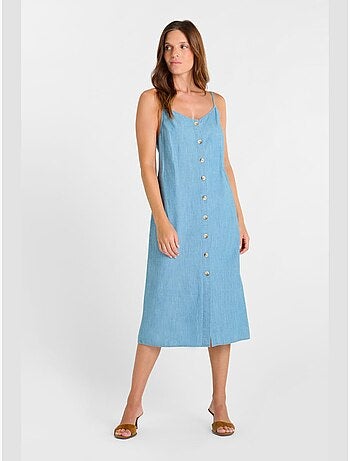 Robe longue LISSA droite 'Le Temps Des Cerises'