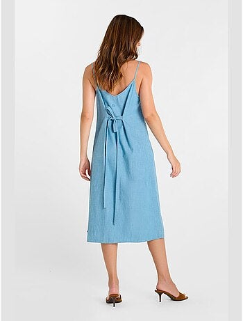 Robe longue LISSA droite 'Le Temps Des Cerises'