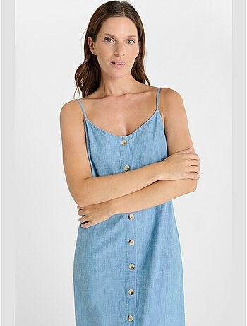 Robe longue LISSA droite 'Le Temps Des Cerises'