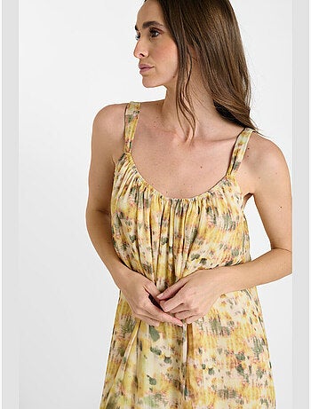 Robe longue LUIZA droite 'Le Temps Des Cerises'