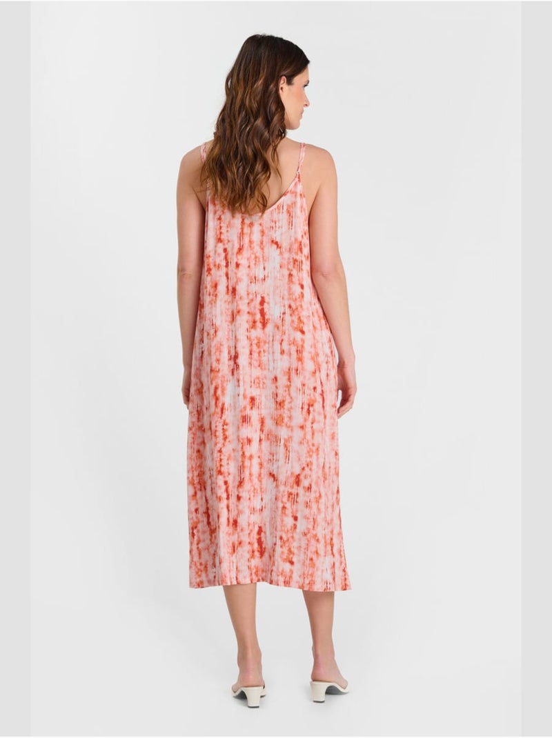 Robe longue MAENA droite 'Le Temps Des Cerises' Rose - Kiabi