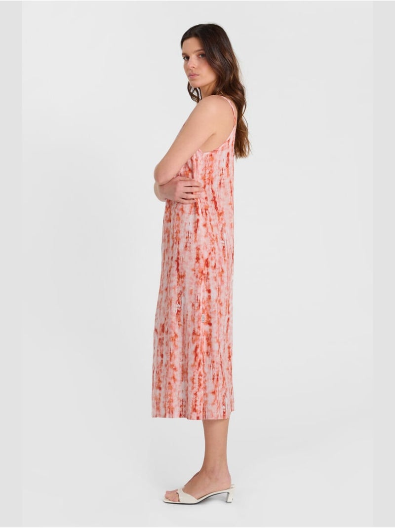 Robe longue MAENA droite 'Le Temps Des Cerises' Rose - Kiabi