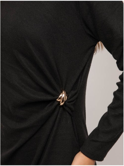 Robe longue maille douce drapé ilarisse - Kiabi Robe longue maille douce drapé ilarisse - Kiabi
