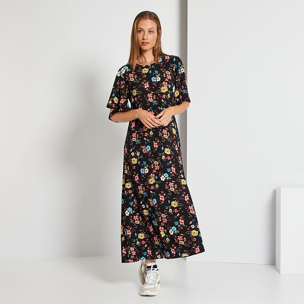 robe longue manche papillon