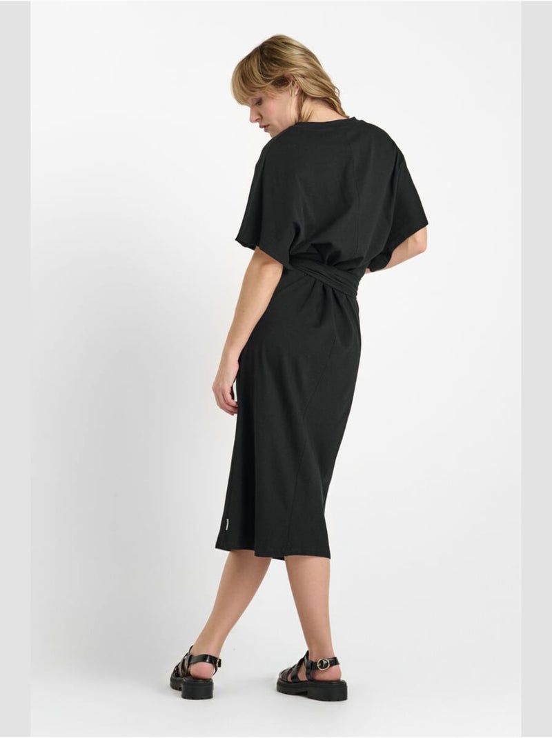 Robe longue MIKY droite 'Le Temps Des Cerises' Noir - Kiabi