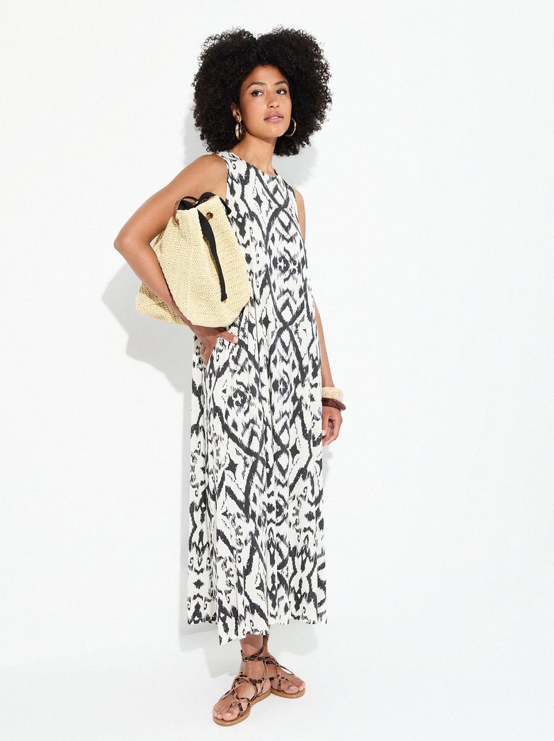 Robe longue MO Fashion Beige - Kiabi