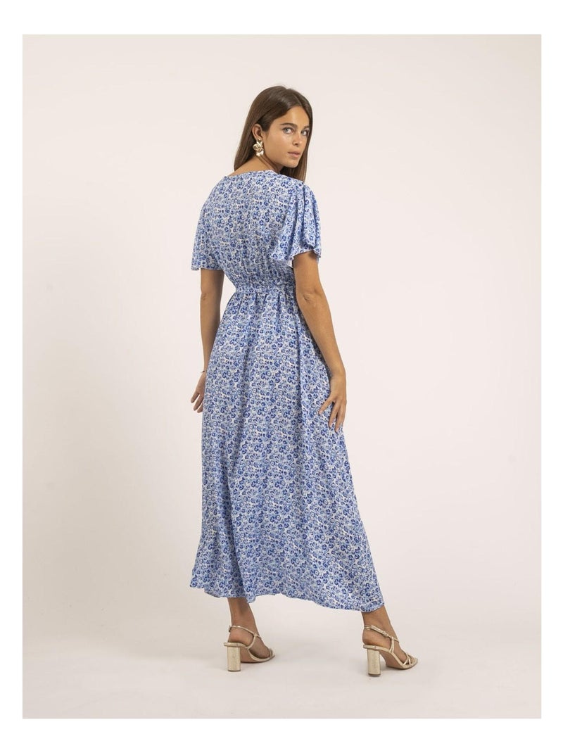Robe longue motifs IFAM Bleu - Kiabi