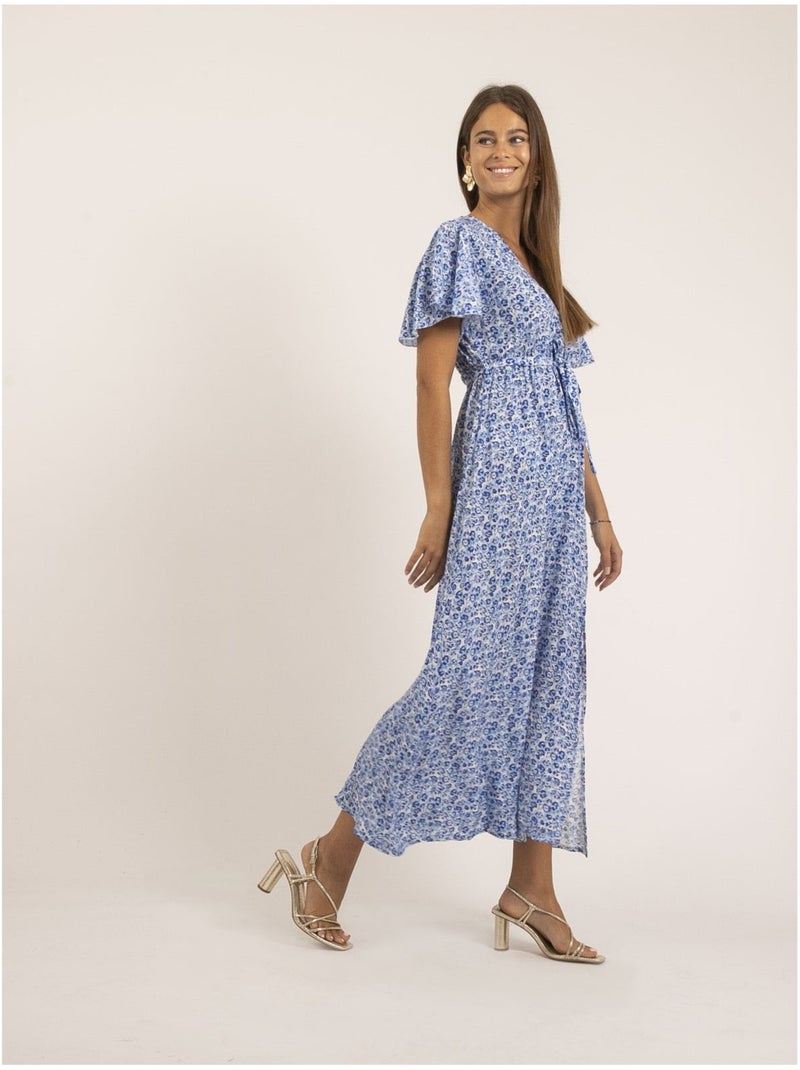 Robe longue motifs IFAM Bleu - Kiabi