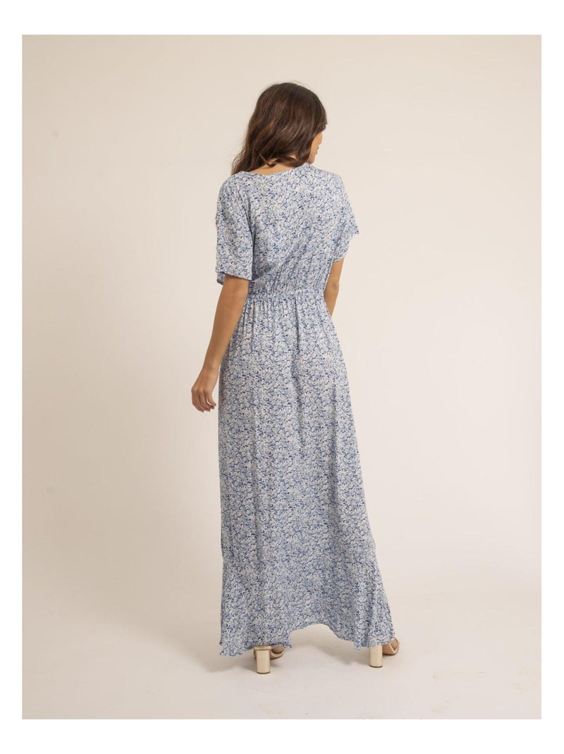 Robe longue motifs IGAELLE Bleu - Kiabi