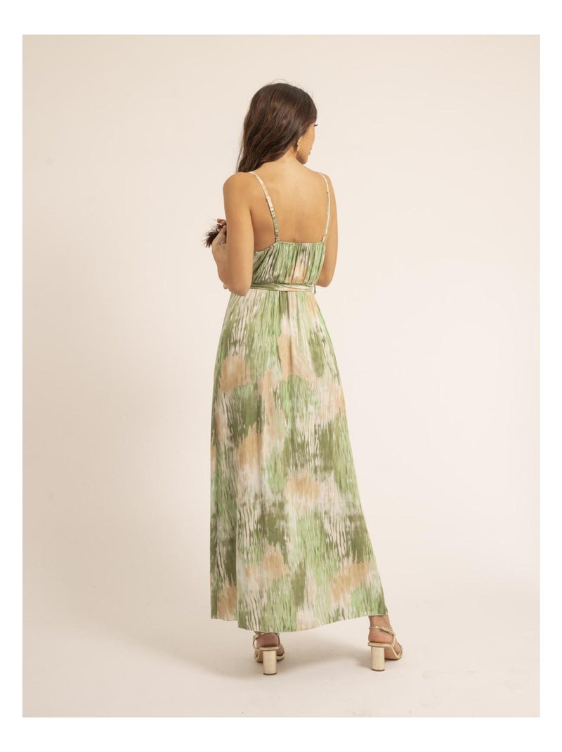 Robe longue motifs IGLORY Vert - Kiabi