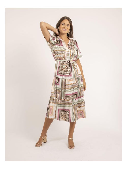 Robe longue motifs ILLUZI - Kiabi