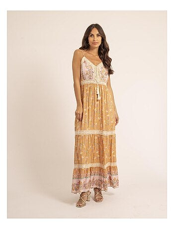 Robe longue motifs IMALIKA