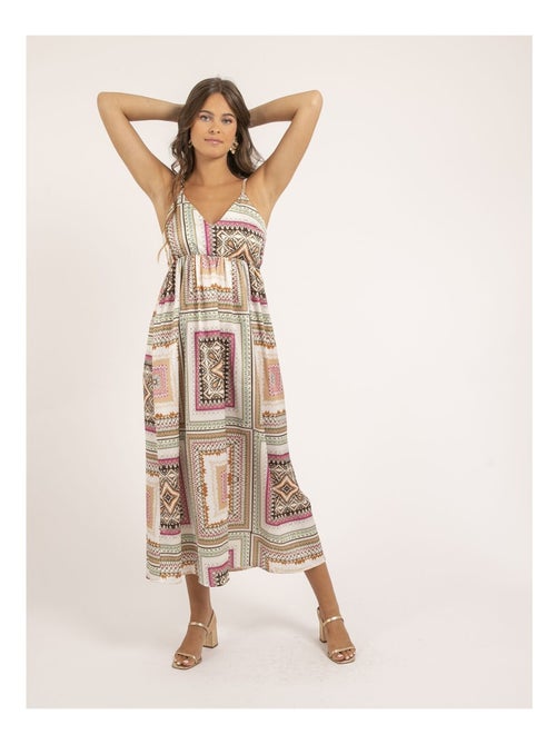 Robe longue motifs IMANI - Kiabi
