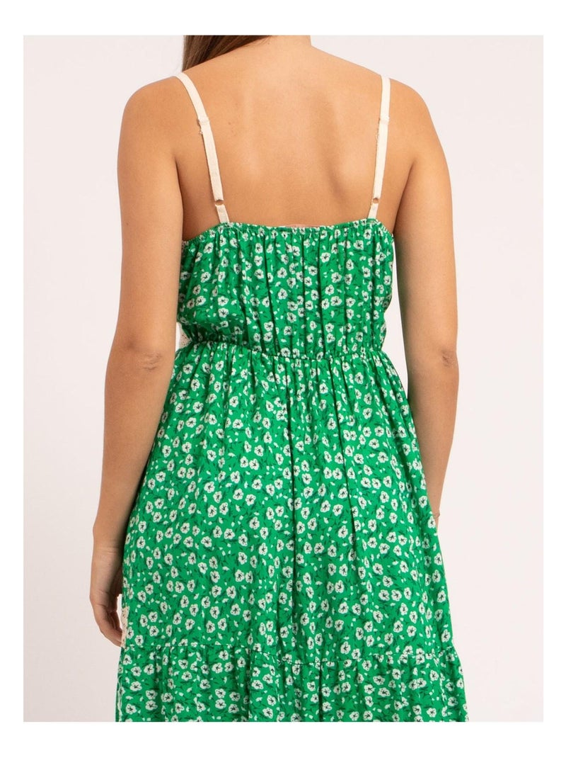 Robe longue motifs INOZEL Vert - Kiabi