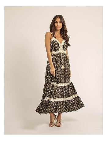 Robe longue motifs IPINA