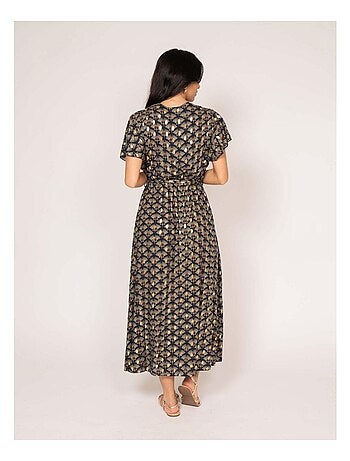 Robe longue motifs IRABO