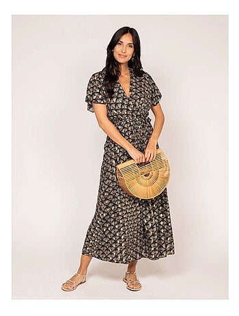 Robe longue motifs IRABO