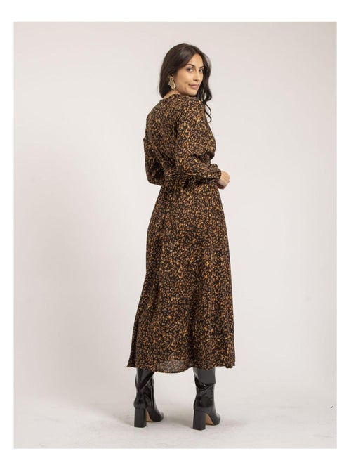 Robe longue motifs ISLAND - Kiabi