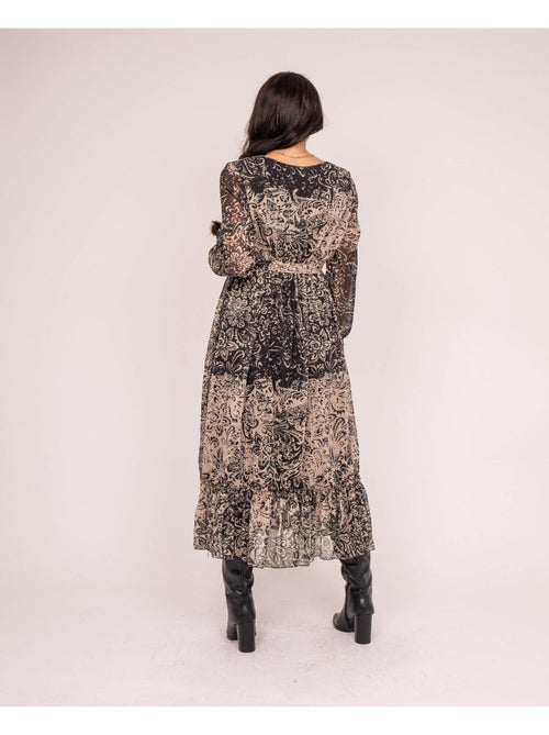 Robe longue motifs IVIK - Kiabi
