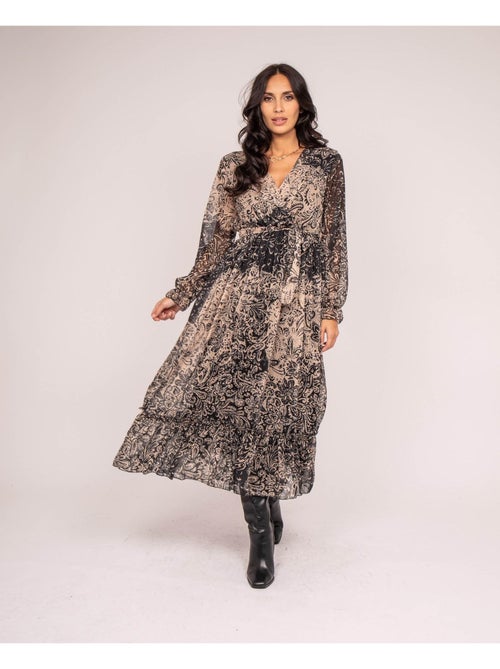 Robe longue motifs IVIK - Kiabi