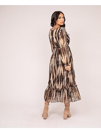 Robe longue motifs izan