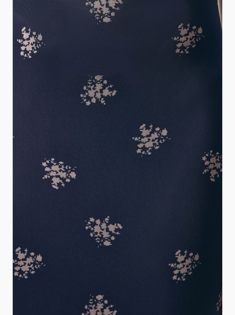 Robe longue moulante à imprimé léopard hiccup Bleu marine - Kiabi