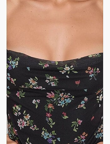 Robe longue moulante à imprimé léopard hiccup
