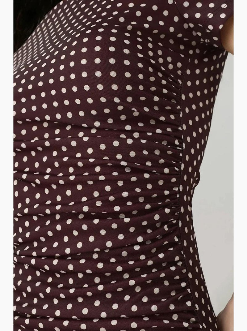 Robe longue moulante à imprimé léopard hiccup Rouge bordeaux - Kiabi