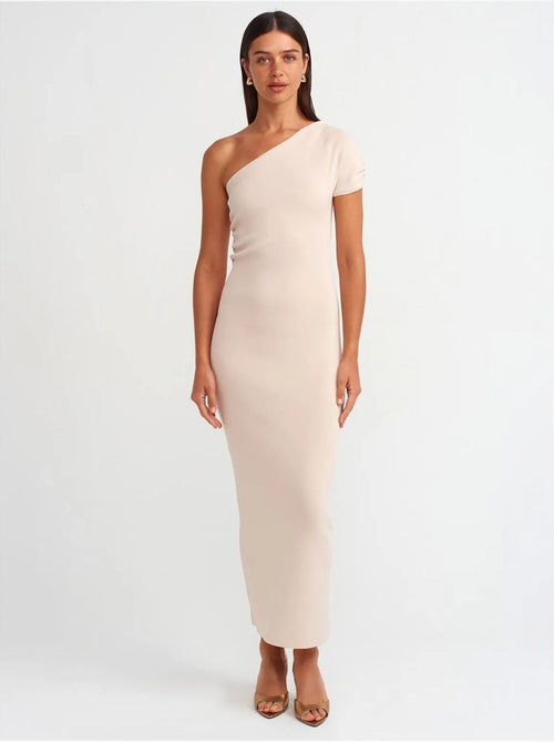 Robe Longue Moulante À Une Manche Asymétrique - Kiabi Robe Longue Moulante À Une Manche Asymétrique - Kiabi