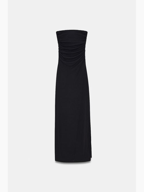 Robe longue moulante sans bretelles avec fente dilvin - Kiabi Robe longue moulante sans bretelles avec fente dilvin - Kiabi