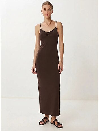 Robe longue moulante sans manches istanbul