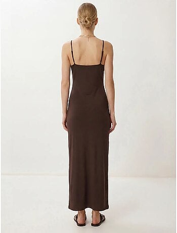Robe longue moulante sans manches istanbul