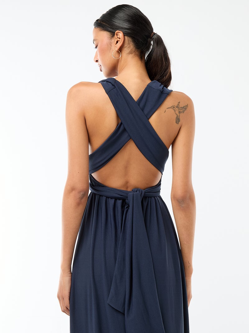 Robe longue multipositions Bleu - Kiabi