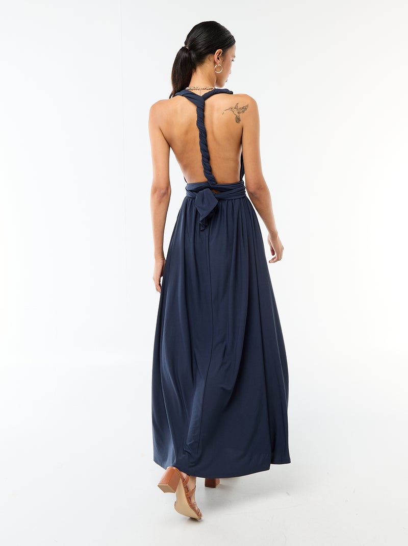 Robe longue multipositions Bleu - Kiabi