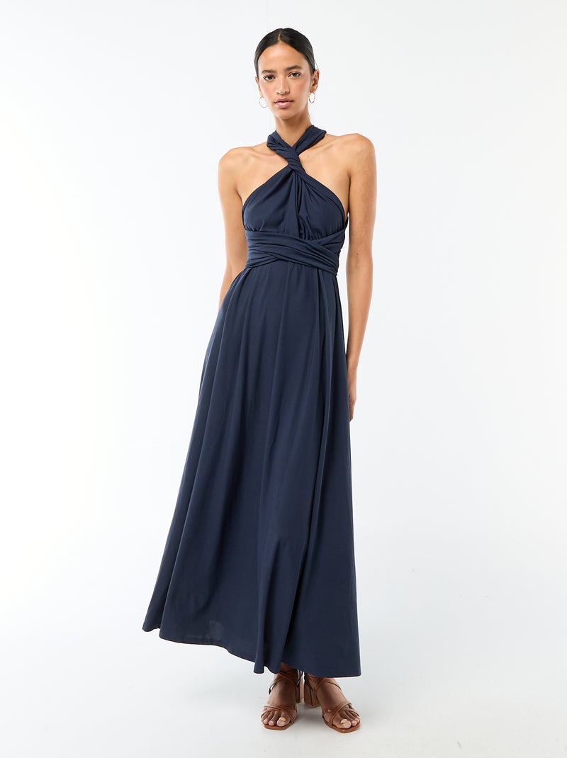 Robe longue multipositions Bleu - Kiabi