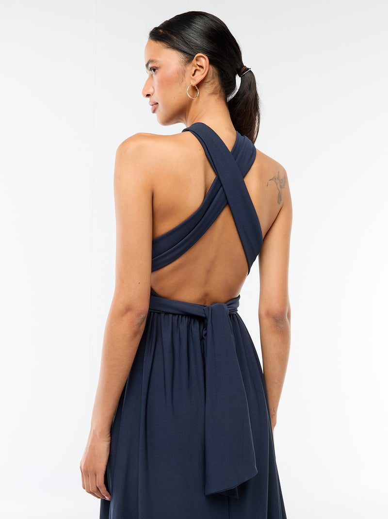 Robe longue multipositions Bleu - Kiabi
