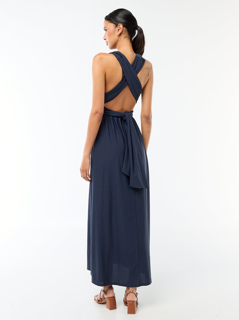 Robe longue multipositions Bleu - Kiabi