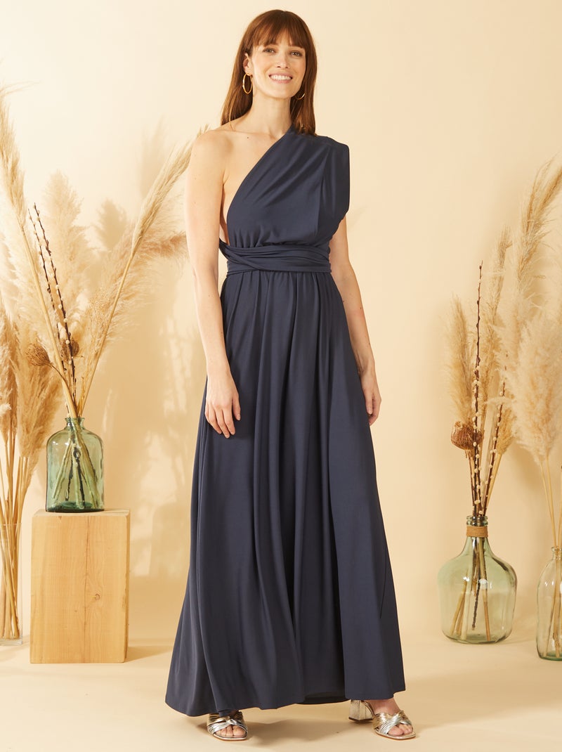 Robe longue multipositions Bleu marine - Kiabi