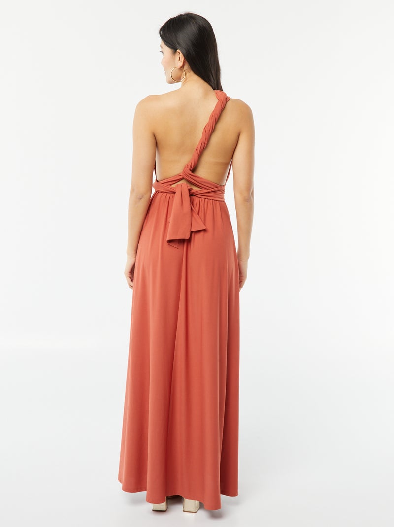 Robe longue multipositions Orange - Kiabi