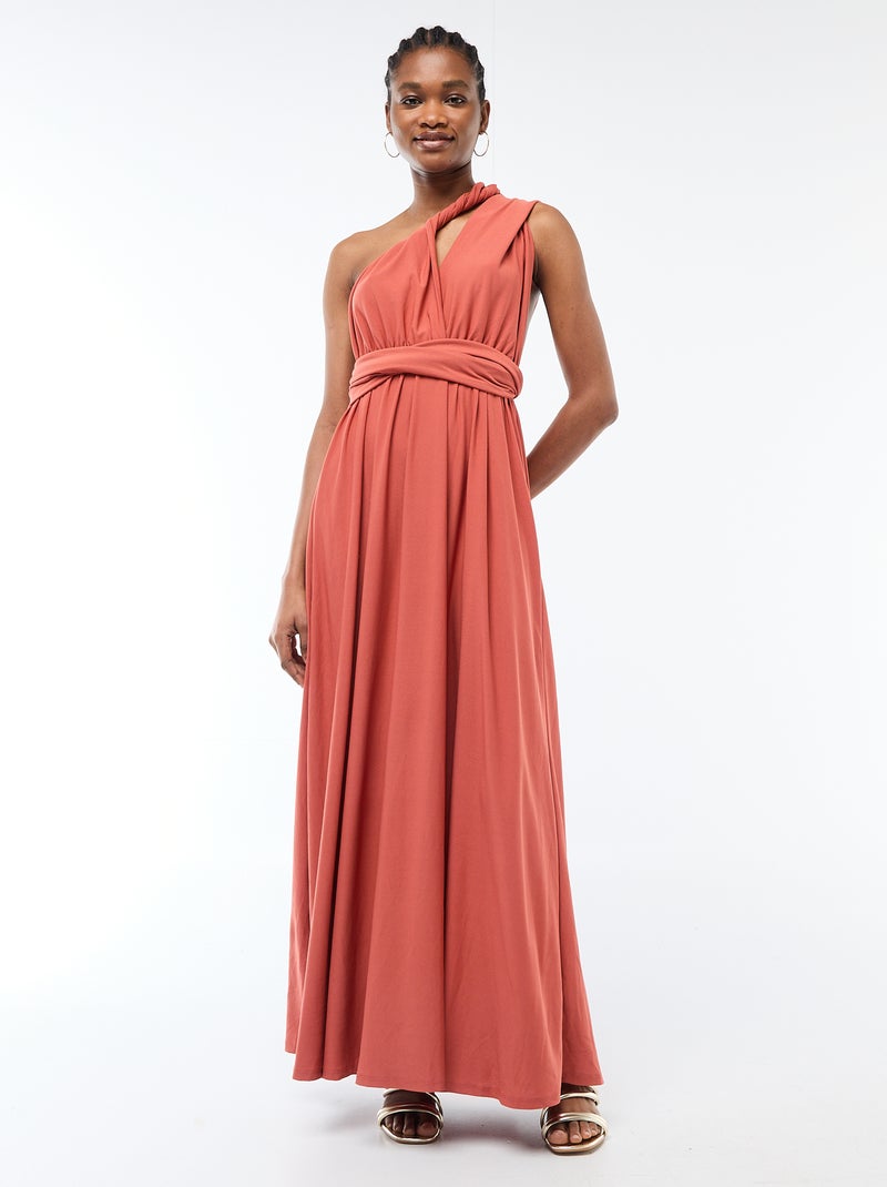 Robe longue multipositions Orange - Kiabi
