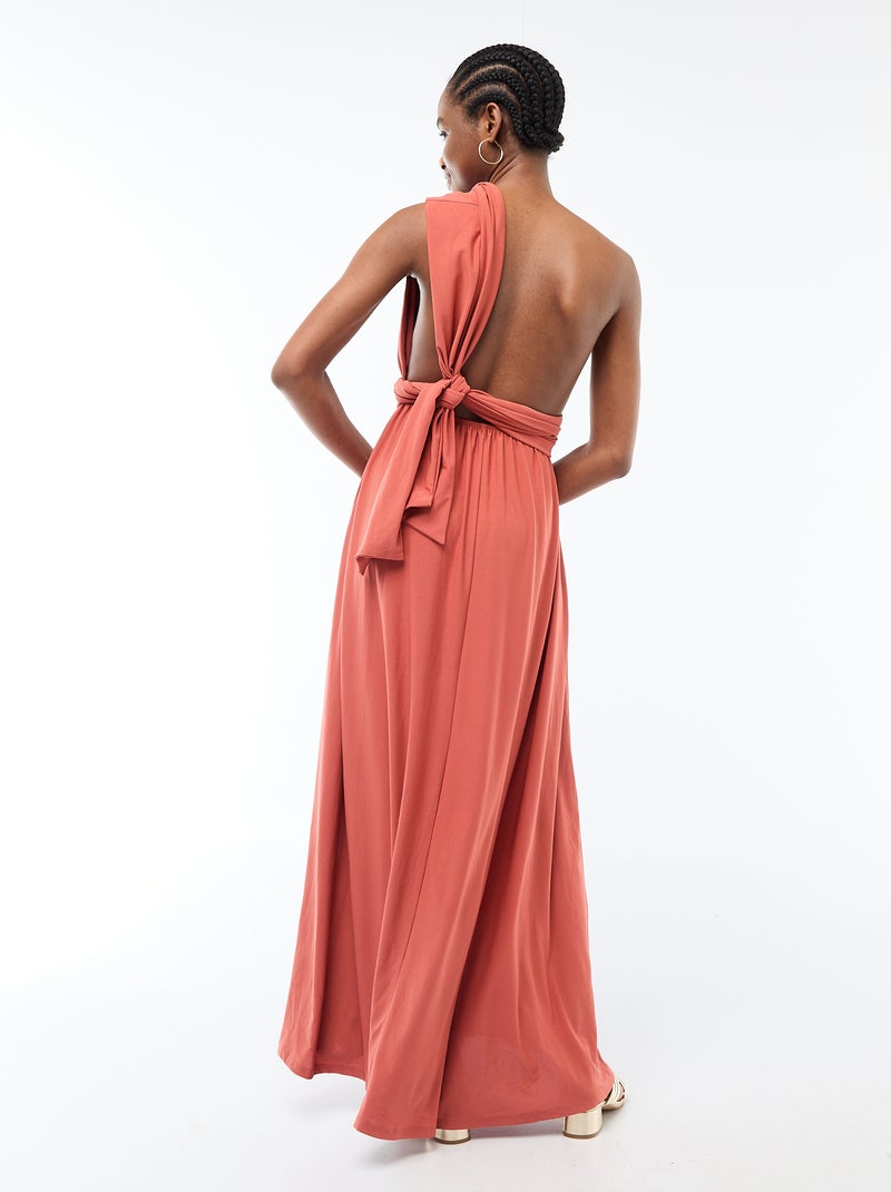 Robe longue multipositions Orange - Kiabi
